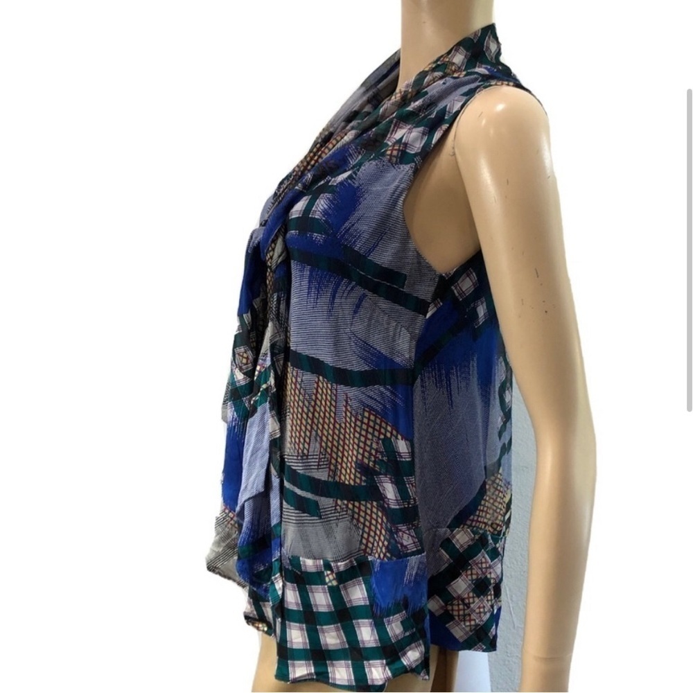 Madison Marcus Blouse Patch Print Silk - image 3